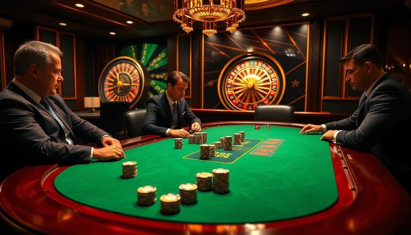 Hitclub offers an exciting poker experience with vibrant casino visuals and high-stakes atmosphere.