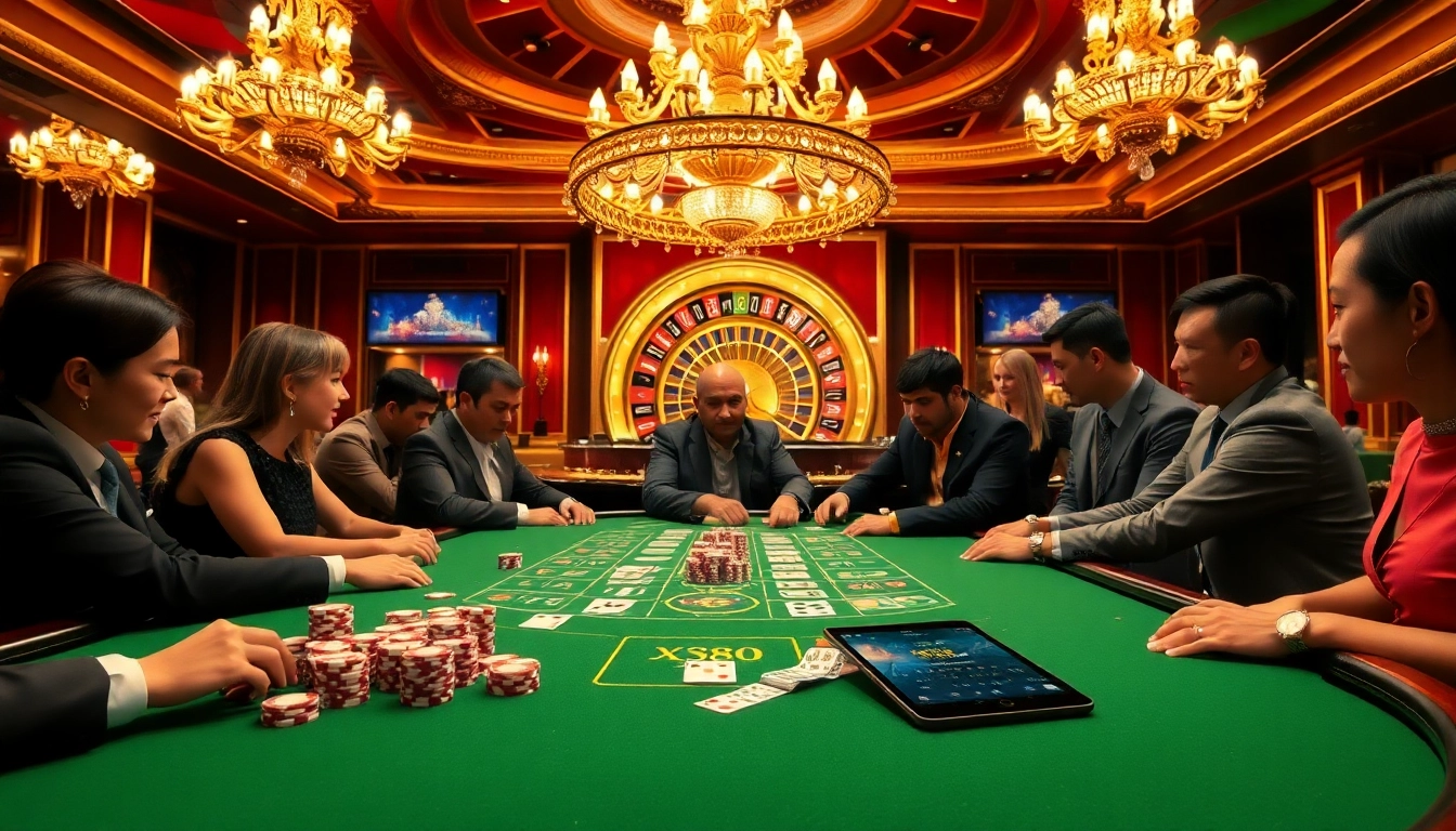 Experience the excitement of gambling with players at a blackjack table while using xx88.com for online gaming strategies.