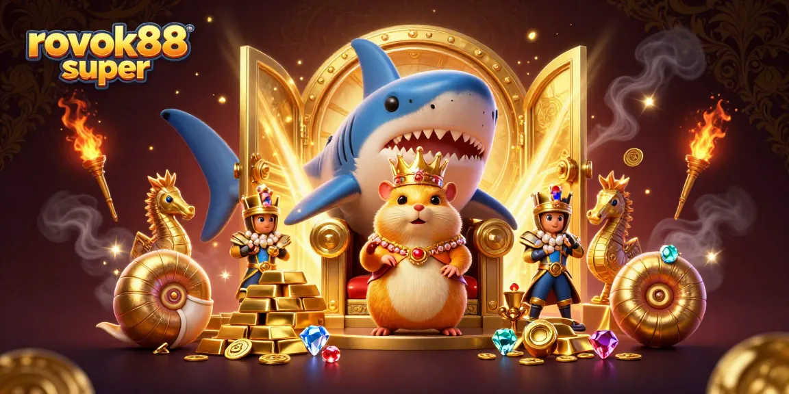Experience wins with rokok88 super as the golden hamster king reigns in a fantasy casino.