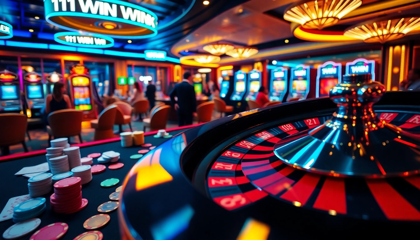 Witness thrilling casino action at a poker table with 11WIN themes, vibrant chips, and high-stakes gameplay.