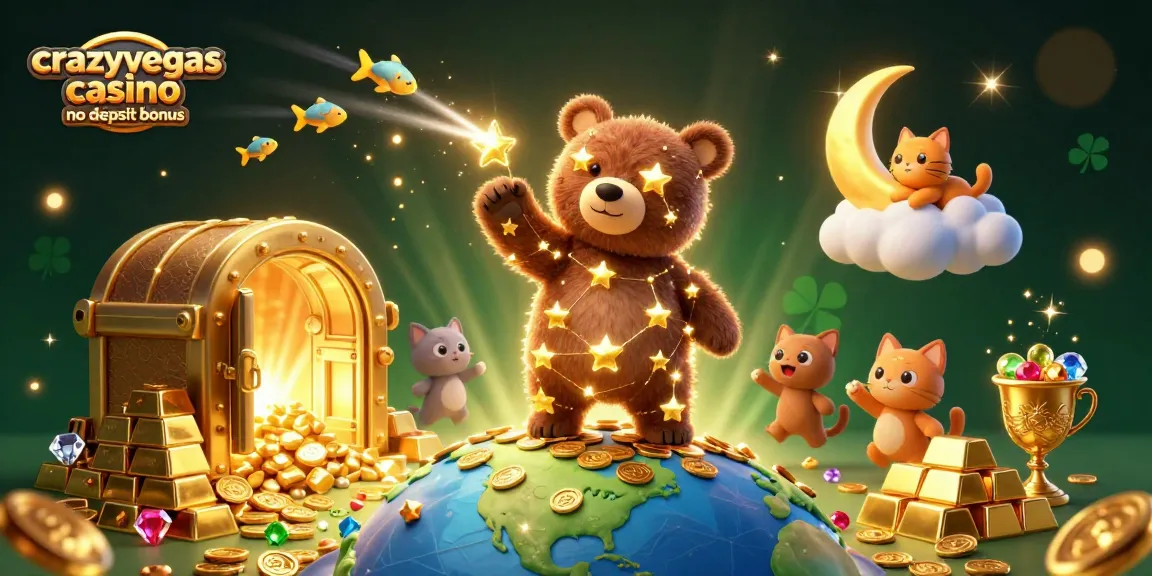Experience the thrill of crazyvegas casino no deposit bonus in a vibrant 3D illustration!