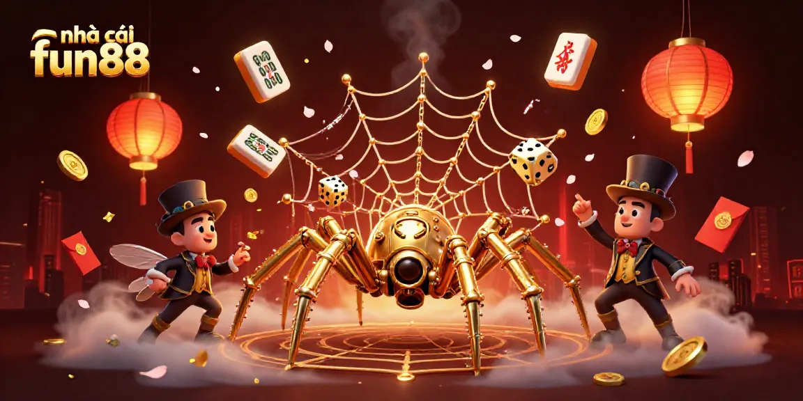 Engage with nhà cái fun88, a captivating 3D casino scene featuring unique steampunk characters.