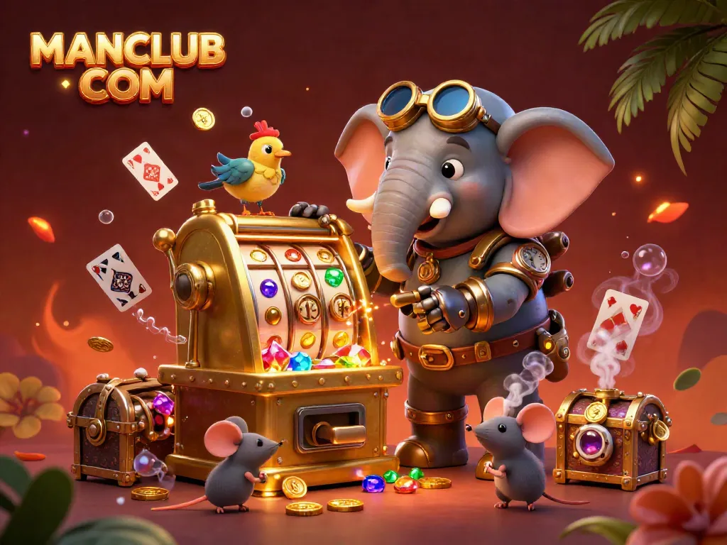 Experience thrilling spins at MANCLUB COM with vibrant 3D slots and cartoon characters winning big.