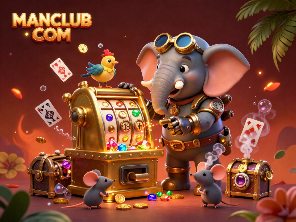 Experience thrilling spins at MANCLUB COM with vibrant 3D slots and cartoon characters winning big.