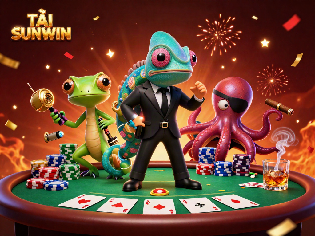 Engage with TẢI SUNWIN by immersing in gameplay with unique characters and vibrant casino elements.